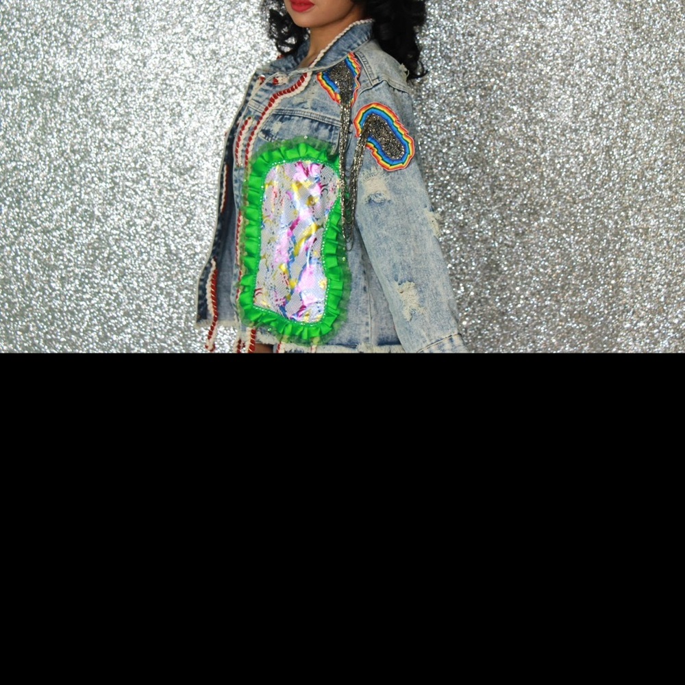 Patchwork denim jacket - Picture 2 of 3